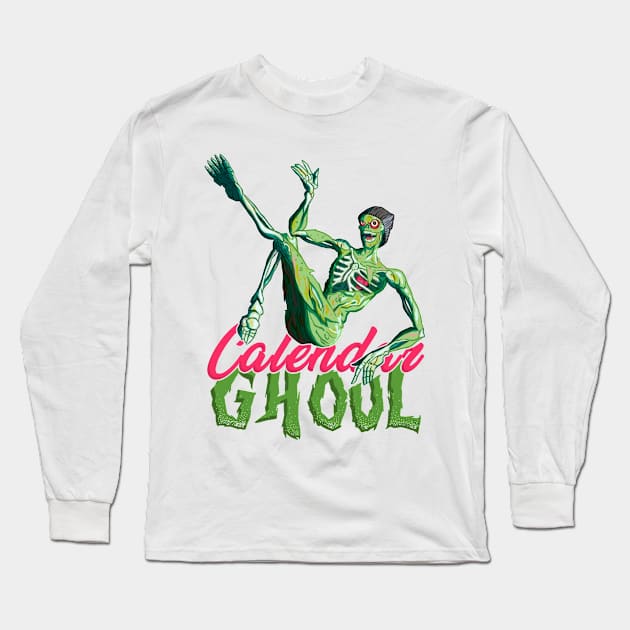 Calendar Ghoul Long Sleeve T-Shirt by Home Video Horrors